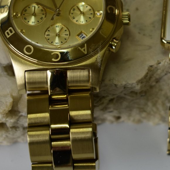 MARC BY MARC JACOBS Ladies Gold Blade Chronograph Watch - Picture 4 of 4
